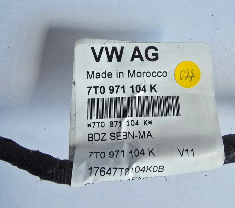 VW T.7 MULTIVAN WIĄZKA INSTALACJA 4PDC ZDERZAKA TYLNI TYŁ 7T0971104K