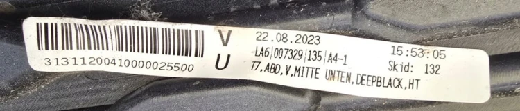 ZDERZAK PRZÓD Volkswagen VW Transporter - Caravelle T7 PDC4 7T0807221C LA7C