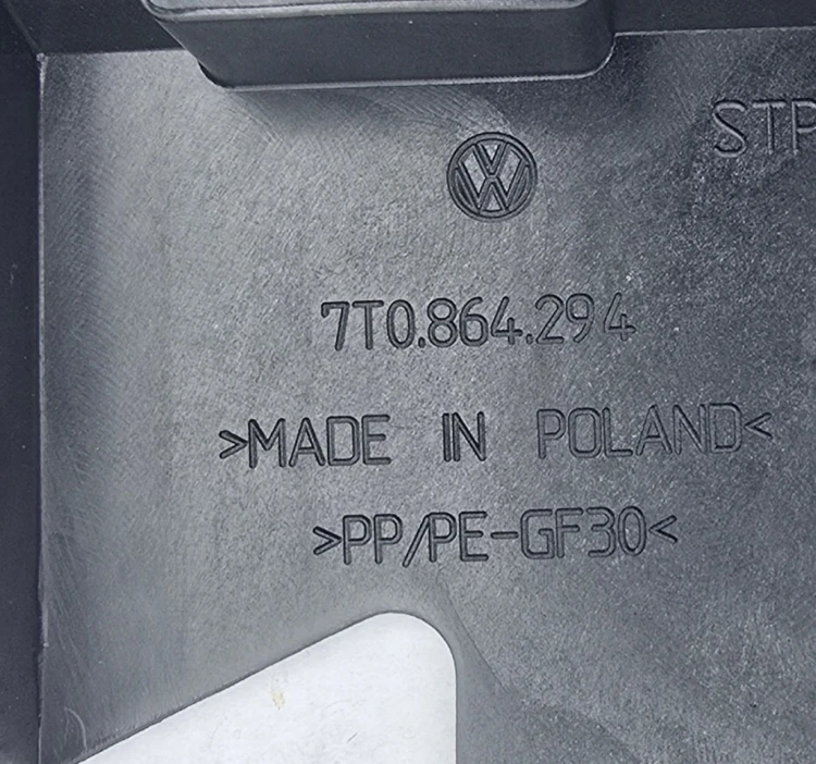 VW T7 MULTIVAN 7T0 MOCOWANIE STOPNIA PODNÓŻKA KRÓTKI STRONA PRAWA 7T0864294