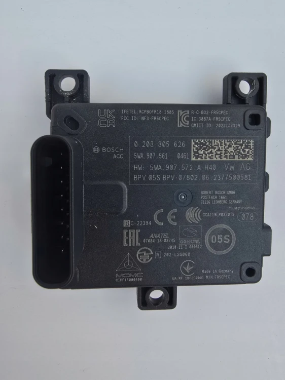 VW AUDI SKODA SEAT MODUŁ RADAR DISTRONIC SENSOR 5WA907561