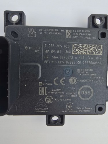 VW AUDI SKODA SEAT MODUŁ RADAR DISTRONIC SENSOR 5WA907561