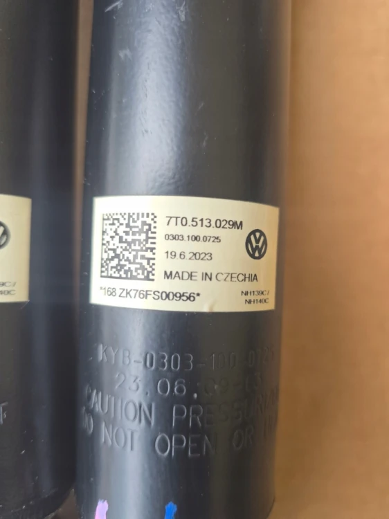 7T0513029M AMORTYZATOR TYLNY TYŁ KOMPLET OEM VW T7 MULTIVAN TRANSPORTER