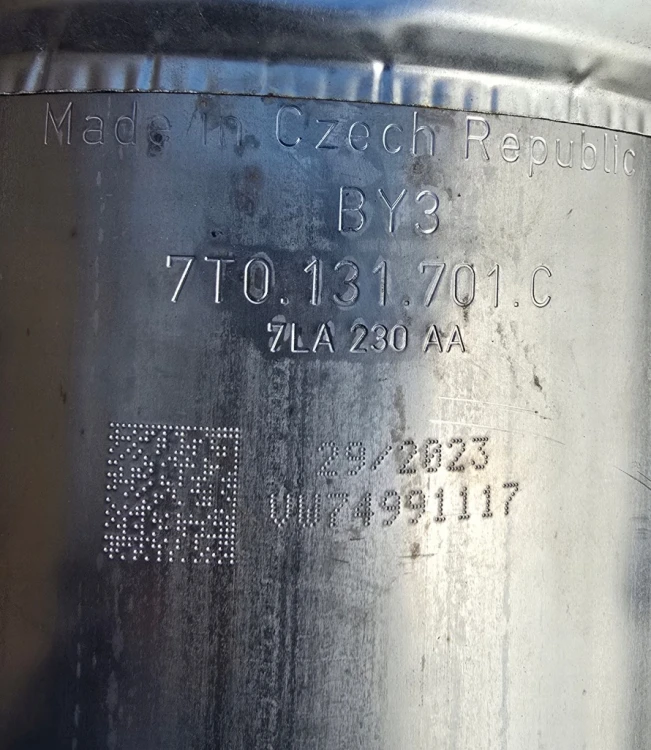 7T0253059S 7T0131701CD filtr cząstek stałych Katalizator DPF VW T7 2.0 NOWY