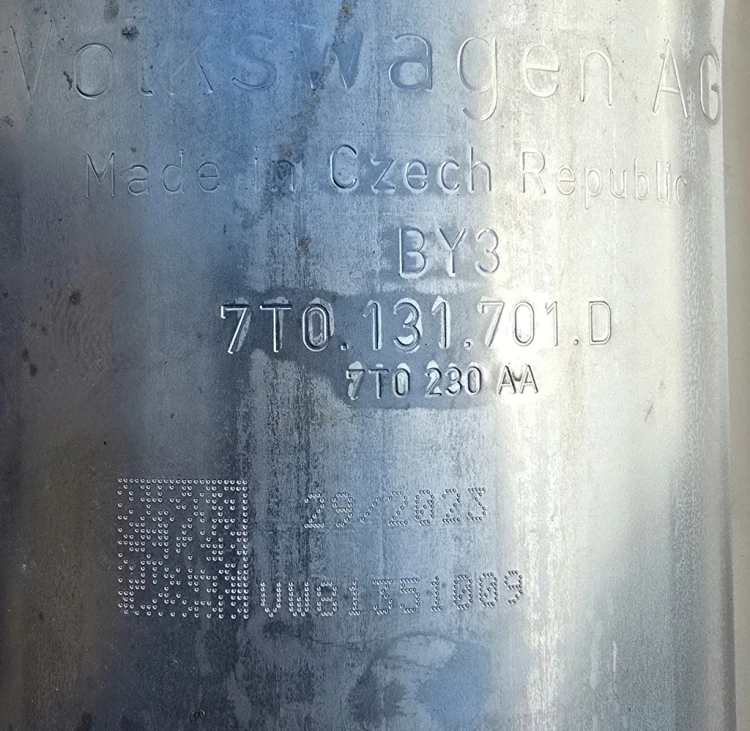 7T0253059S 7T0131701CD filtr cząstek stałych Katalizator DPF VW T7 2.0 NOWY
