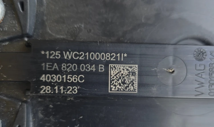 1N3805211A 1N3820034B RAMA MOCOWANIE SPRĘŻARKI WSPORNIK VW ID BUZZ ID.BUZZ
