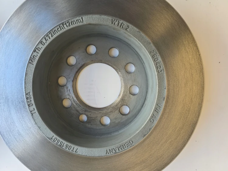 7T0615601 7T0615416C TARZCZE HAMULCOWE+KLOCKI TYLNE OEM VW T7 TRANS MULTIV