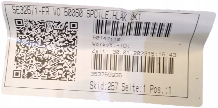 SEAT TARRACO FR L0K1 6XPDC ZDERZAK PRZÓD 5FJ807221