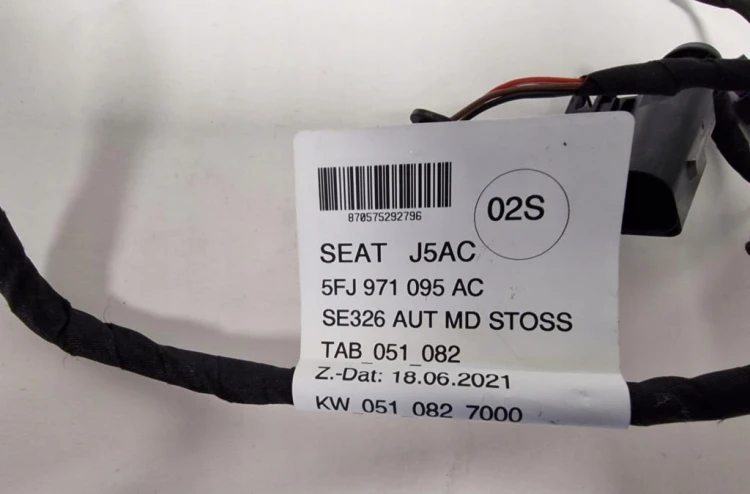 SEAT TARRACO WIĄZKA ZDERZAK 6PDC PRZÓD 5FJ971095AC