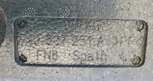 SHARAN BELKA WZMOCNIENIE ZDERZAKA TYŁ 7N0807305A