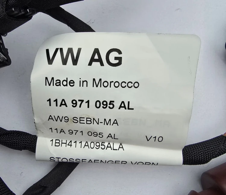 VW ID.4 WIĄZKA INSTALACJA 6 PDC ZDERZAKA PRZÓD 11A971095AL