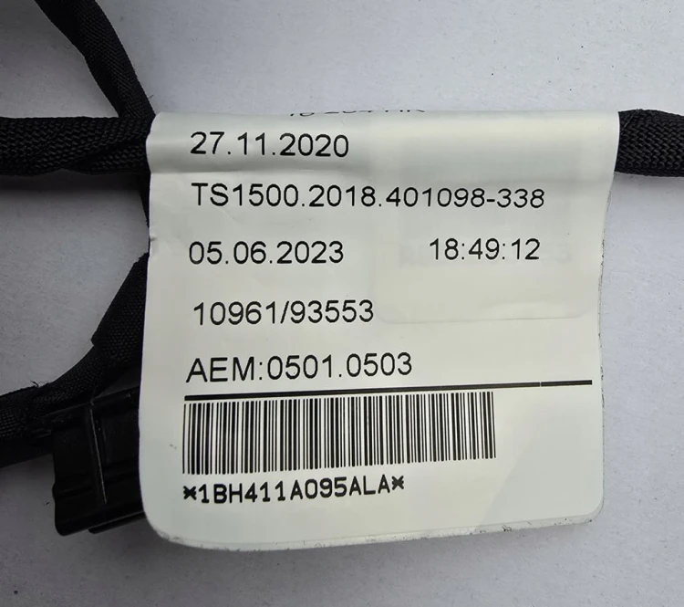 VW ID.4 WIĄZKA INSTALACJA 6 PDC ZDERZAKA PRZÓD 11A971095AL