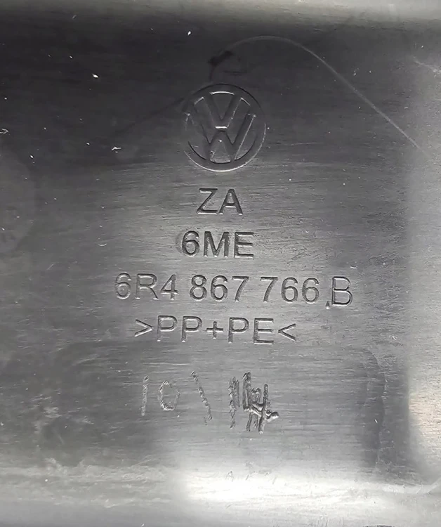 VW POLO OSŁONA PROGU PRAWY TYŁ 5D 6R4867766B 2014