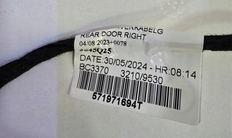 VW TIGUAN III WIĄZKA ELEKTRYCZNA DRZWI PRAWY TYŁ 571971694T