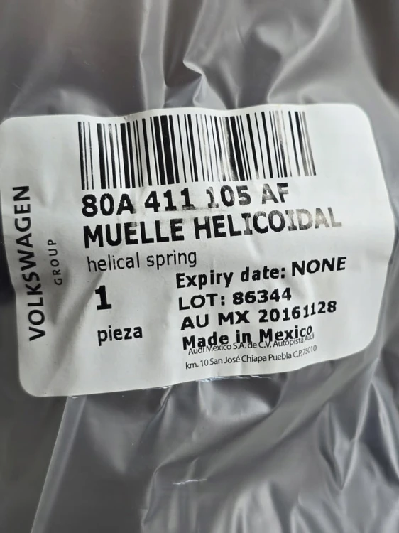 AUDI Q5 SPRĘŻYNA PRZÓD 80A411105AF ORYGINAŁ NOWA