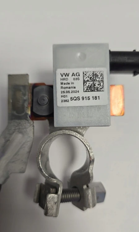 VW TIGUAN III KLEMA MINUS MODUŁ STEROWNIK KONTROLI AKUMULATORA 5QS915181