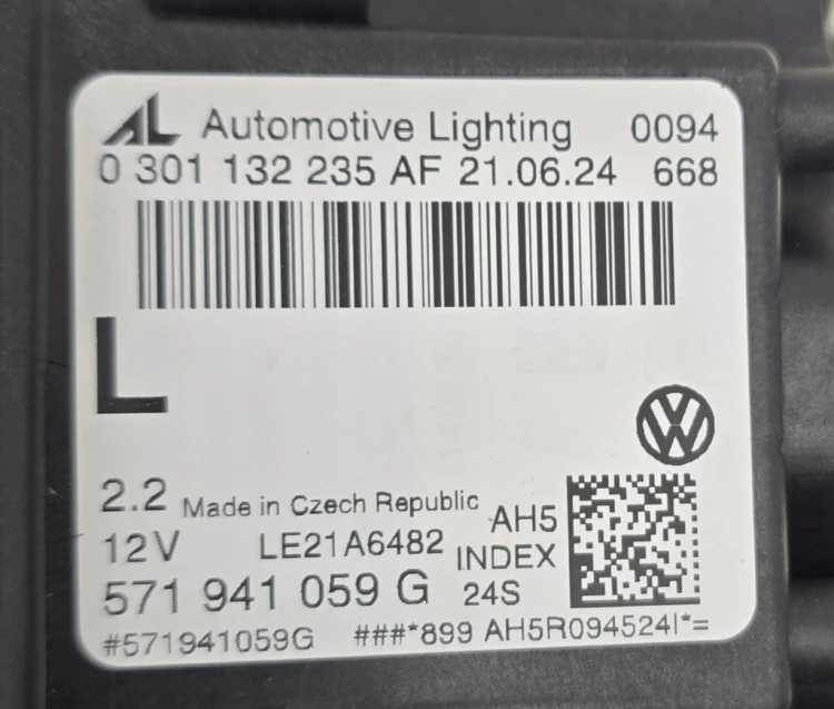 VW TIGUAN III LAMPA LEWA PRZÓD FULL LED IQ.LIGHT 571941059G EUROPA NOWA
