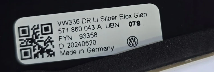 VW TIGUAN III 3 RELINGI DACHOWE 571860043A 571860044A UBN SILBER ELOX GLAN