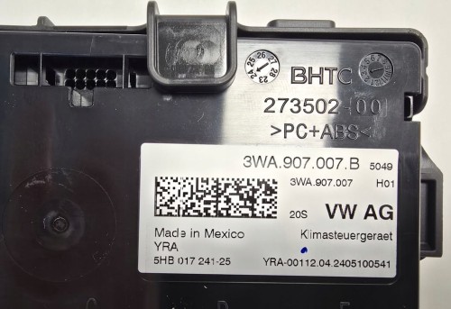VW AUDI SKODA SEAT STEROWNIK MODUŁ OGRZEWANIA KLIMATYZACJI 3WA907007B