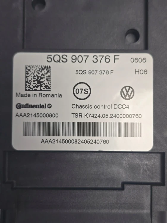 VW SKODA AUDI STEROWNIK MODUŁ ZAWIESZENIA EPP 5QS907376F
