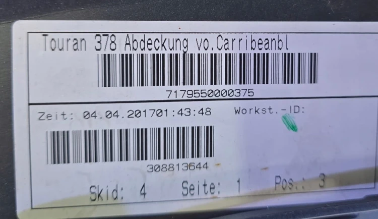 VW TOURAN ZDERZAK PRZEDNI PRZÓD LD5J 5TA807221 4PDC SPRYSKIWACZE