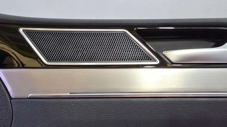 VW PASSAT B8 TAPICERKA BOCZEK DRZWI PRAWY PRZÓD SKÓRA CZARNA AMBIENTE GAN