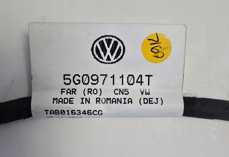 VW GOLF 7 VII WIĄZKA ZDERZAKA TYŁ 6PDC 5G0971104T