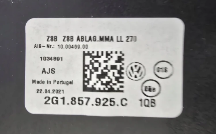 VW POLO VI TUNEL ŚRODKOWY 2G1863241L FGV CZARNY