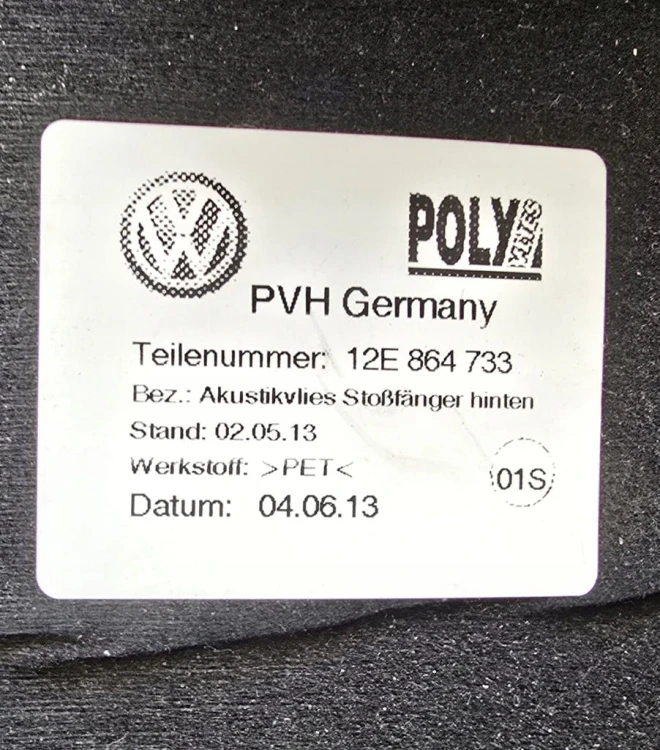 VW E-UP UP ZDERZAK TYLNY TYŁ 3PDC LC9A