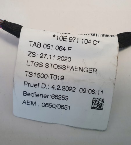 CUPRA BORN WIĄZKA 6PDC ZDERZAKA TYŁ 10E971104C