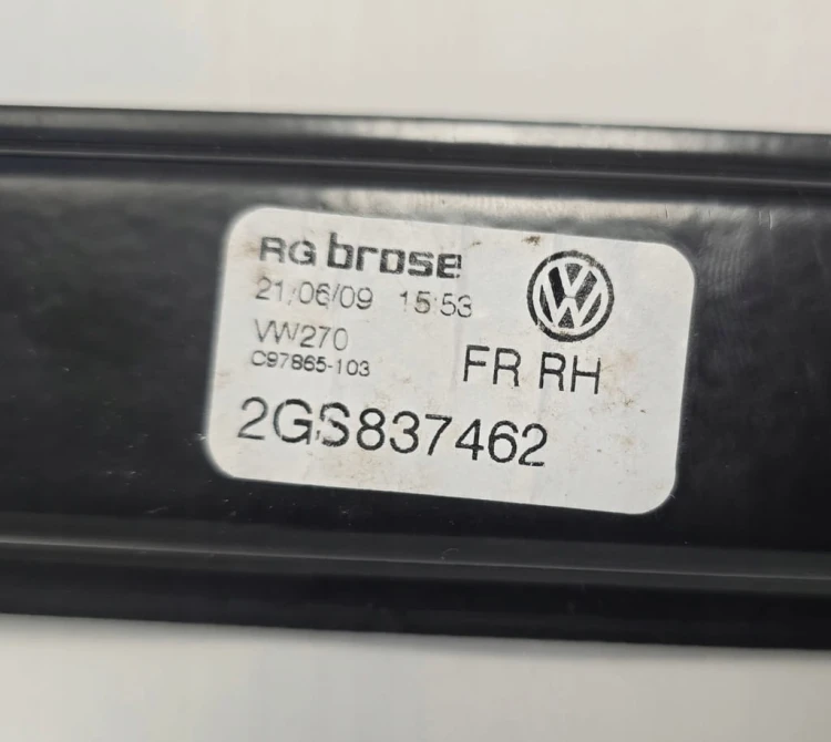 VW POLO VI 6 2G MECHANIZM PODNOŚNIK SZYBY PRAWY PRZÓD PRZEDNI 2GS837462