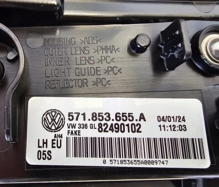 VW TIGUAN III LISTWA DEKOR GRILL LEWA PRZÓD 571853655A