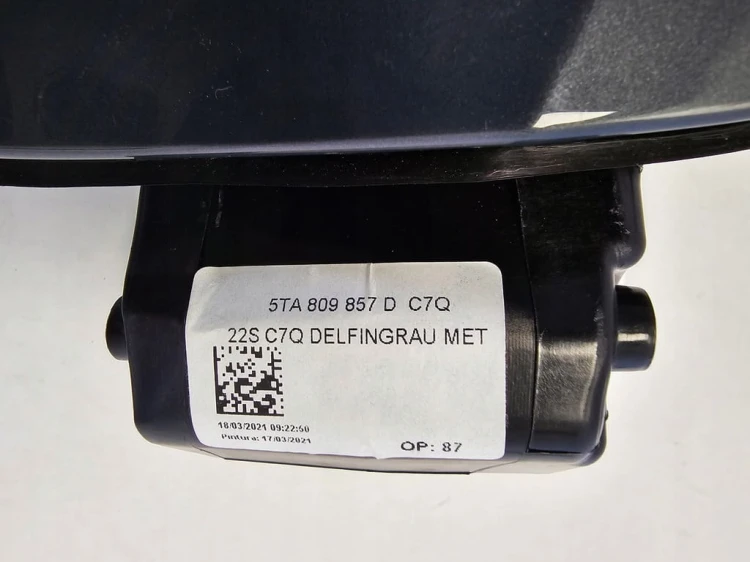 VW TOURAN KLAPKA WLEWU PALIWA 5TA809857D L7QC BENZYNA