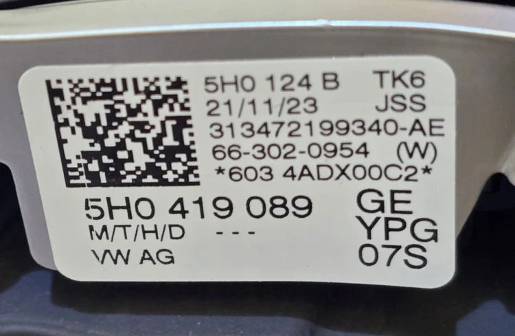VW GOLF 8 ARTEON R-LINE WIELOFUNKCYJNA SKÓRZANA KIEROWNICA 5H0419089GE DSG