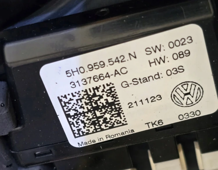 VW GOLF 8 ARTEON R-LINE WIELOFUNKCYJNA SKÓRZANA KIEROWNICA 5H0419089GE DSG