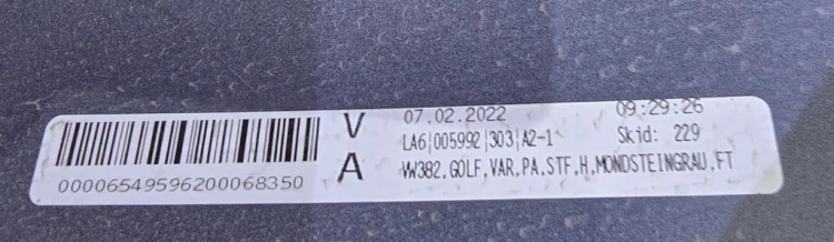 VW GOLF 8 KOMBI R-LINE ZDERZAK TYŁ TYLNY 6PDC LA7C