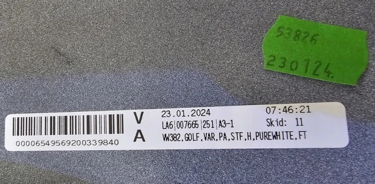 ZDERZAK TYLNY GOLF 8 KOMBI R-LINE BLACK STYLE ZDERZAK TYŁ 6PDC LC9A 5H9