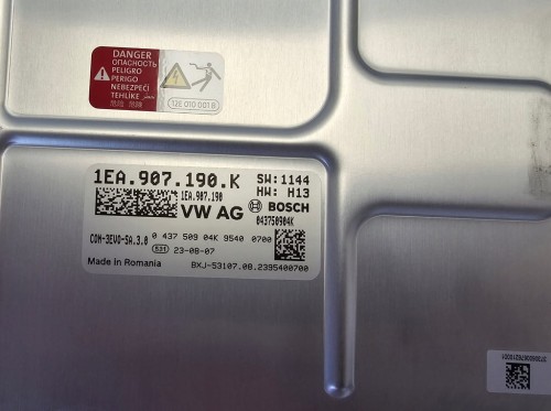 VW ID.4 MODUŁ FALOWNIK ŁADOWANIA PRZETWORNIK KONWERTER NAPIĘCIA 1EA907190K