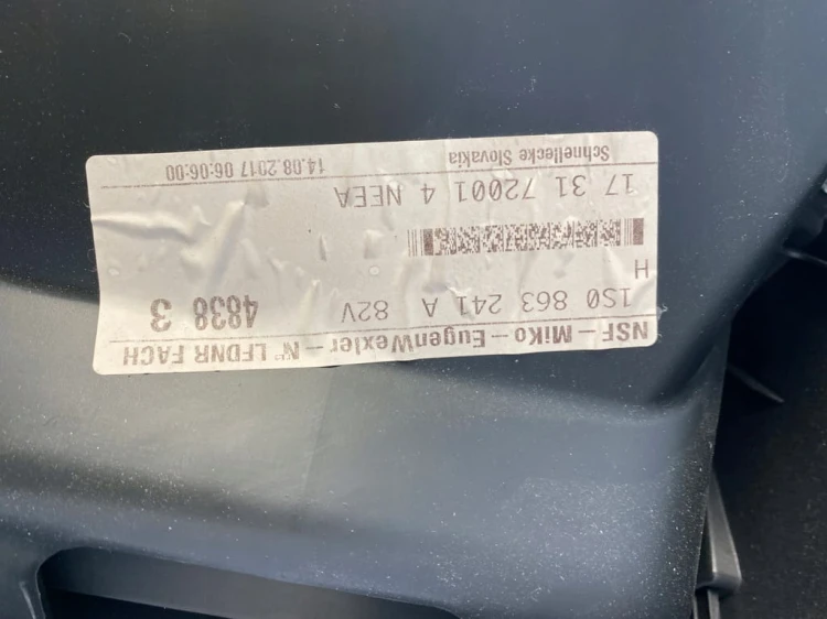 VW UP MII CITIGO TUNEL ŚRODKOWY 1S0863241A