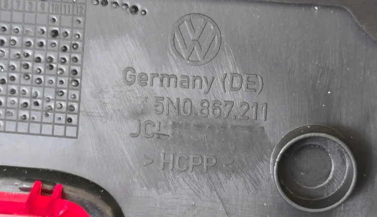 VW TIGUAN TAPICERKA BOCZEK DRZWI TYLNE LEWE MATERIAŁ 5N0867211
