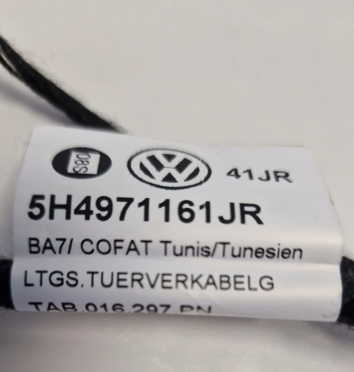 VW GOLF VIII 8 UK INSTALACJA DRZWI WIĄZKA LEWY PRZÓD 5H4971161JR