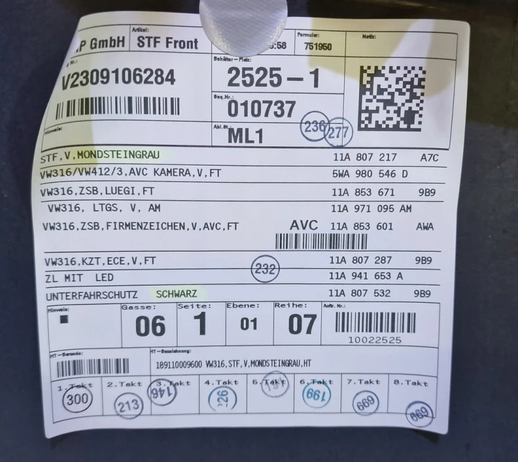 ZDERZAK VW ID.4 ID4 ZDERZAK PRZEDNI PRZÓD LA7C 4PDC 11A807217