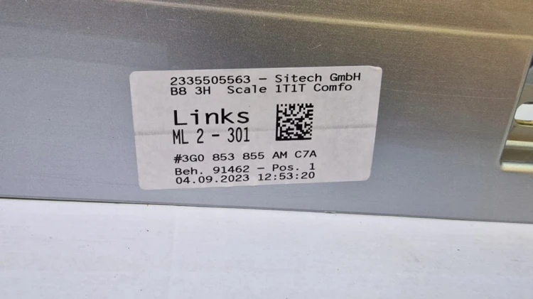 VW PASSAT B8 LC7A LISTWA PROGOWA LEWA ZEWNĘTRZNA 3G0853855AM
