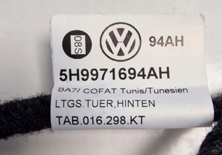 VW GOLF 8 VIII KOMBI WIĄZKA PRAWE DRZWI TYŁ 5H9971694AH
