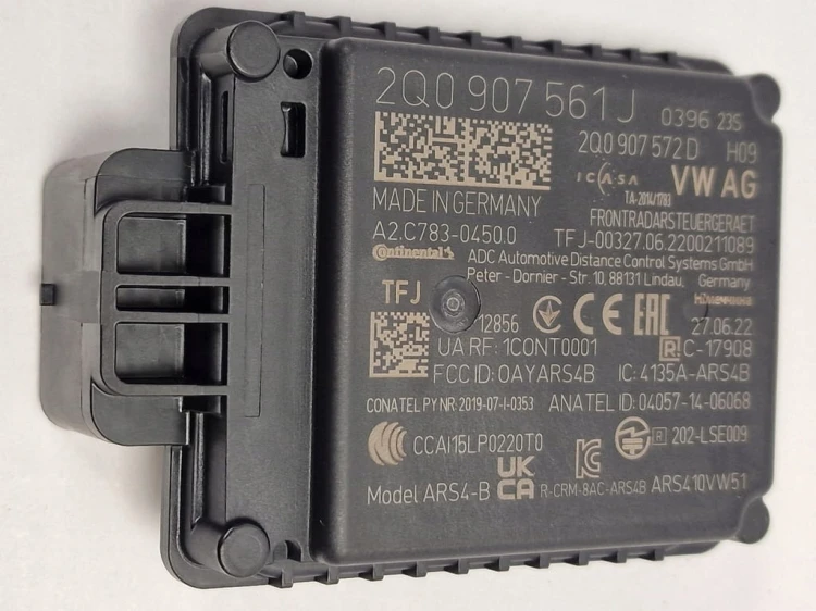 VW SEAT SKODA RADAR SENSOR 2Q0907561J DISTRONIC SENSOR ACC NOWE OEM