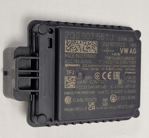 VW SEAT SKODA RADAR SENSOR 2Q0907561J DISTRONIC SENSOR ACC NOWE OEM